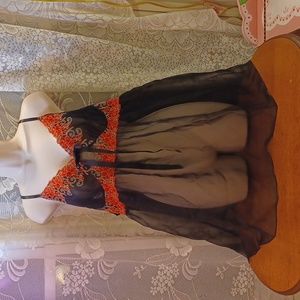 Plus size cato sheer and sexy nightie